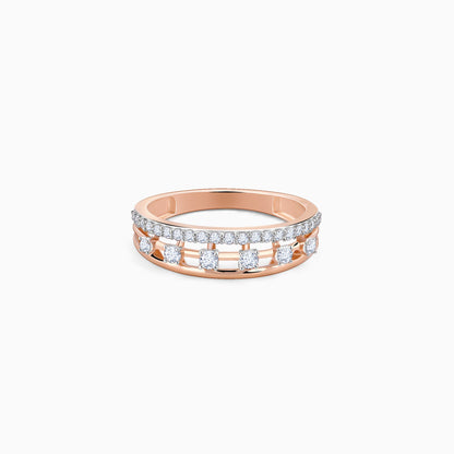 Rose Gold Amicable Diamond Ring