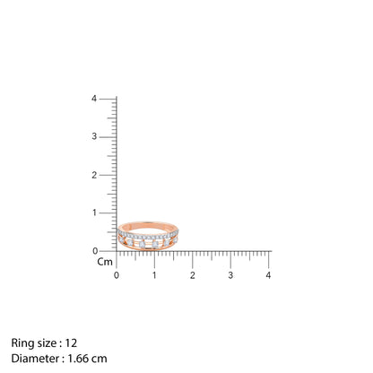 Rose Gold Amicable Diamond Ring