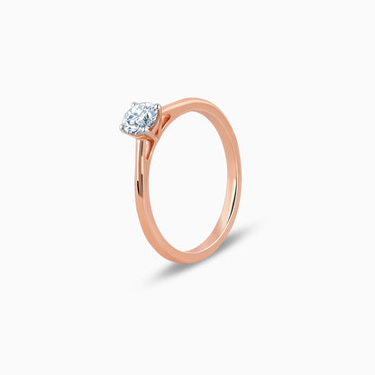 Rose Gold Sparkling Her Lab Grown Diamond Ring