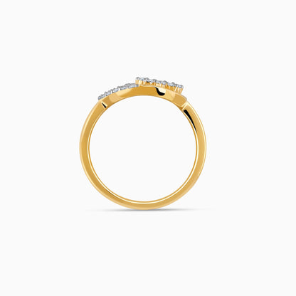 Gold Serene Flora Diamond Ring