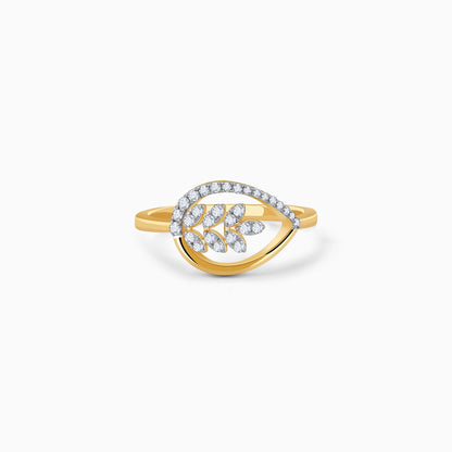 Gold Branchshine Diamond Ring