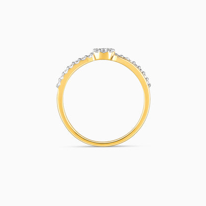 Gold Intertwined Spark Lab Grown Diamond Ring