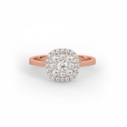 Rose Gold Pristine Solitaire Diamond Ring