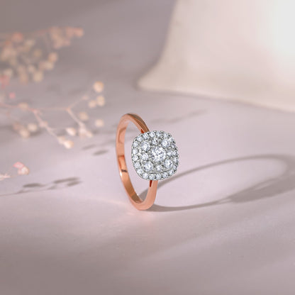 Rose Gold Pristine Solitaire Diamond Ring