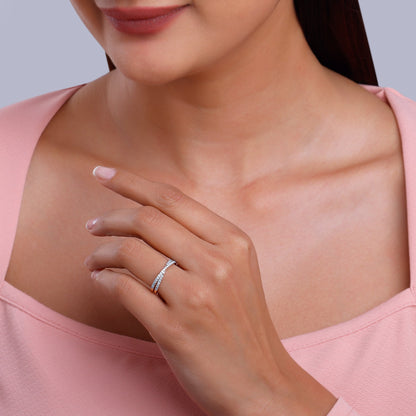 Rose Gold Thea Criss Cross Lab Grown Diamond Ring
