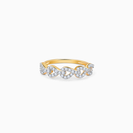 Gold Queen of Hearts Diamond Ring