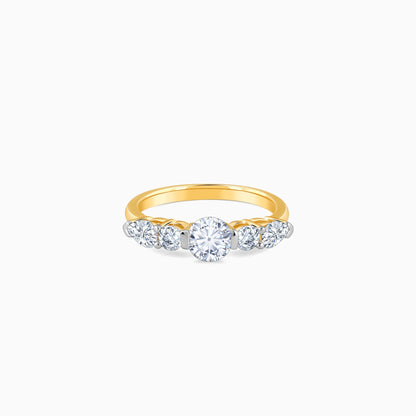 Gold Diva Solitaire Diamond Ring