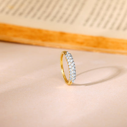 Gold Ivory Radiance Lab Grown Diamond Ring