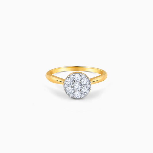 Gold Dew Drop Diamond Ring