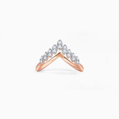 Rose Gold Cuore Diamond Vanki Ring