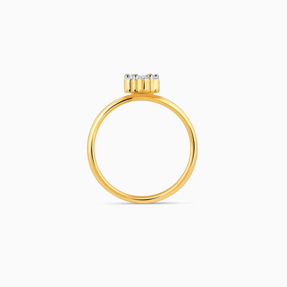 Gold Elegant Spark Diamond Ring