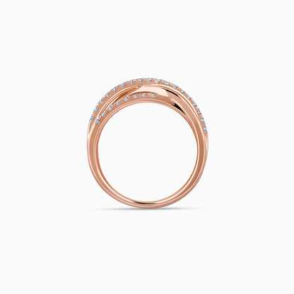 Rose Gold Aceno Diamond Ring
