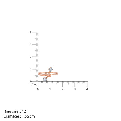 Rose Gold Anthos Diamond Ring