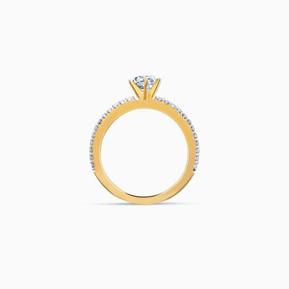 Gold Everlight Solitaire Lab Grown Diamond Ring