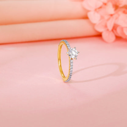 Gold Everlight Solitaire Lab Grown Diamond Ring