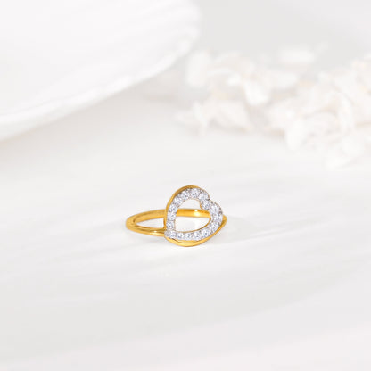 Gold Love Pop Diamond Ring