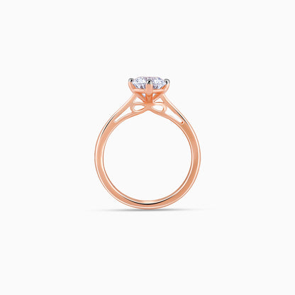 Rose Gold Yolo Solitaire Lab Grown Diamond Ring
