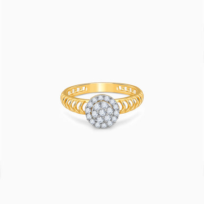 Gold Majestic Halo Lab Grown Diamond Ring
