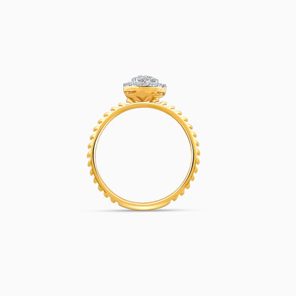 Gold Majestic Halo Lab Grown Diamond Ring