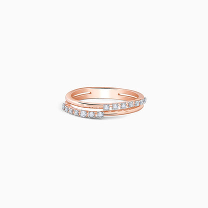 Rose Gold Twine of Grace Lab Grown Diamond Ring