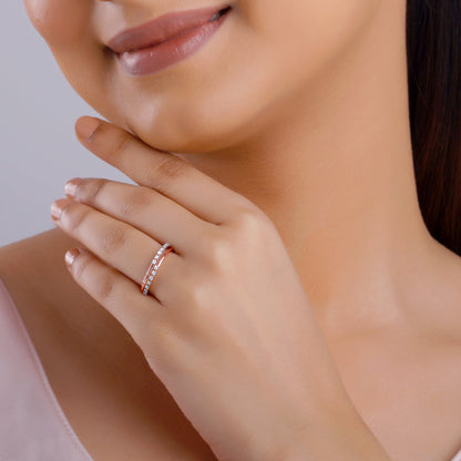 Rose Gold Twine of Grace Lab Grown Diamond Ring