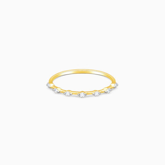 Gold Seven-Star Diamond Ring