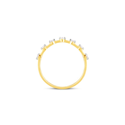 Gold Seven-Star Diamond Ring