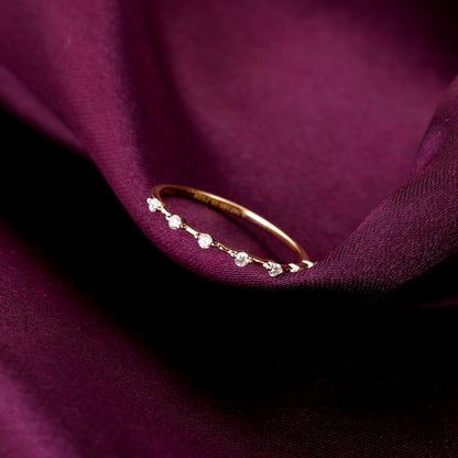 Gold Seven-Star Diamond Ring
