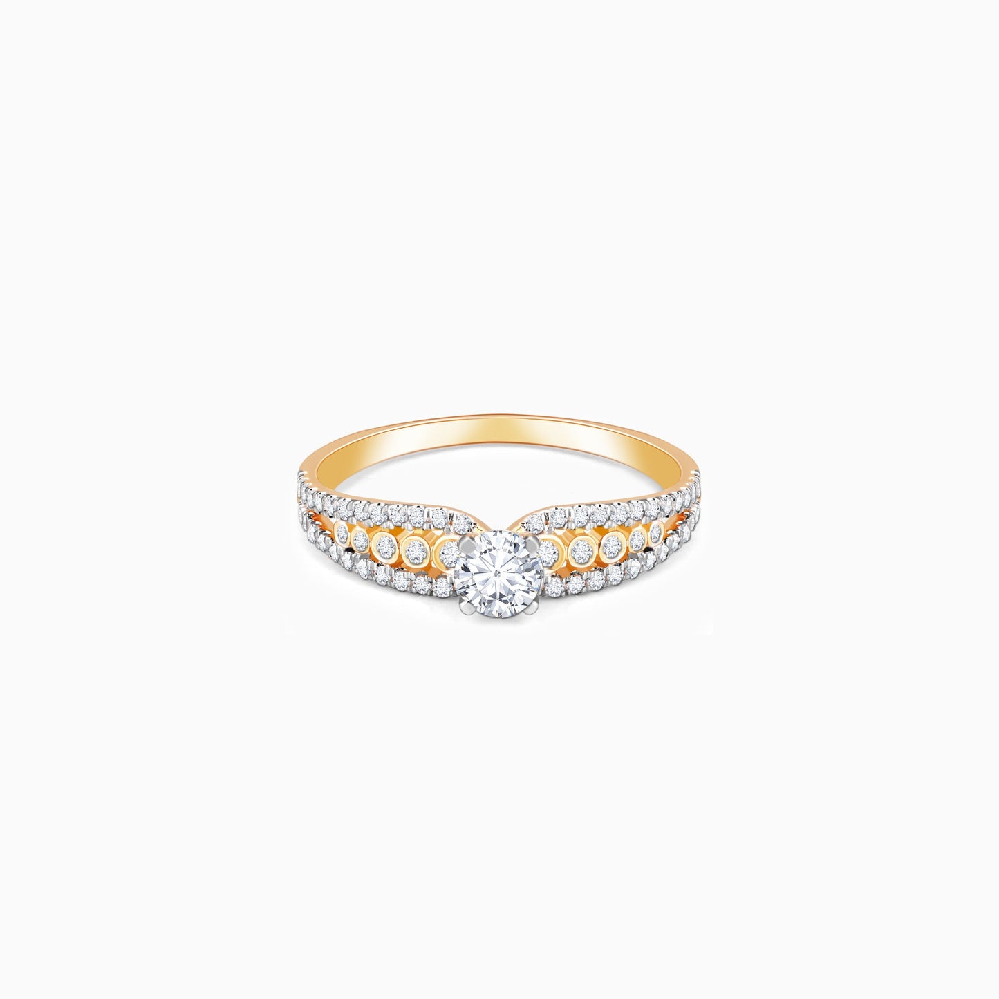 Gold Alluring Beauty Diamond Ring