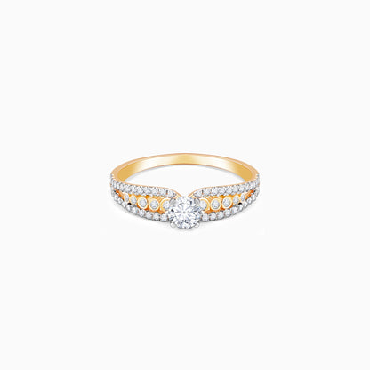 Gold Alluring Beauty Diamond Ring