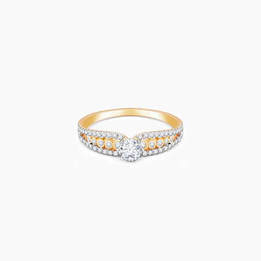 Gold Alluring Beauty Diamond Ring