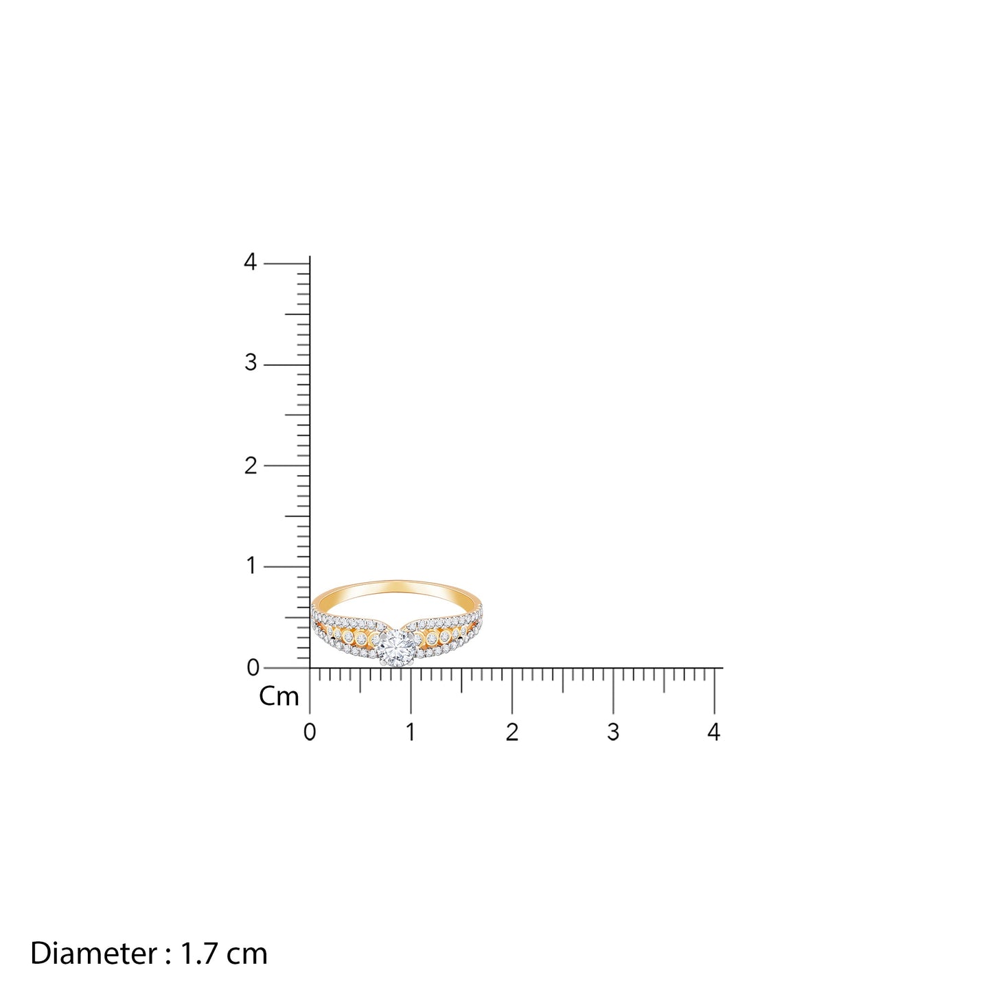 Gold Alluring Beauty Diamond Ring