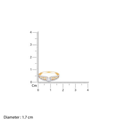 Gold Alluring Beauty Diamond Ring