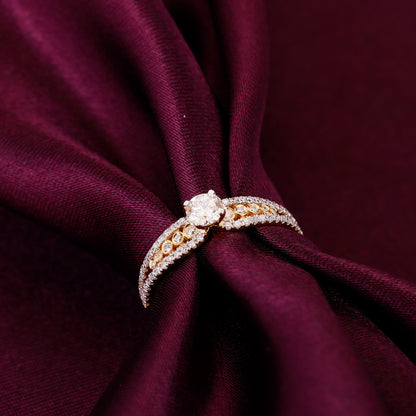 Gold Alluring Beauty Diamond Ring