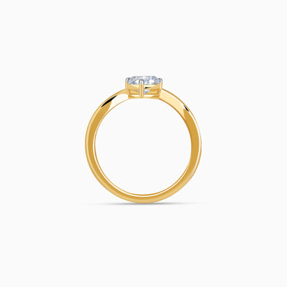 Gold Eternal Flame Solitaire Lab Grown Diamond Ring