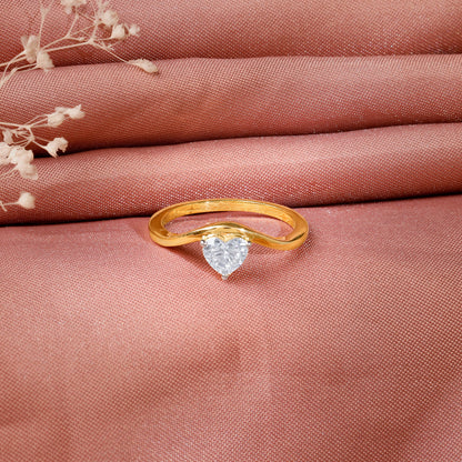 Gold Eternal Flame Solitaire Lab Grown Diamond Ring
