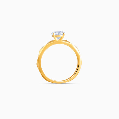 Gold Vow Solitaire Lab Grown Diamond Ring