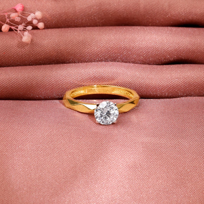 Gold Vow Solitaire Lab Grown Diamond Ring