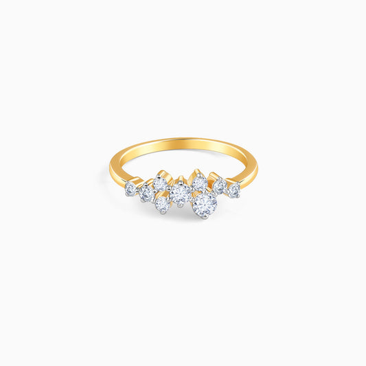 Gold Whispering Dew Lab Grown Diamond Ring