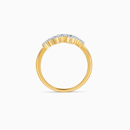Gold Whispering Dew Lab Grown Diamond Ring