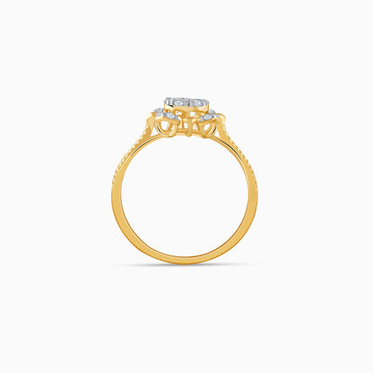 Gold Chakra Lab Grown Diamond Ring