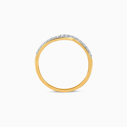 Gold Elira Wave Lab Grown Diamond Ring