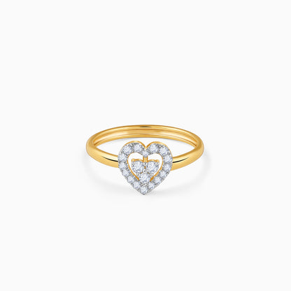 Gold Dil Lab Grown Diamond Ring