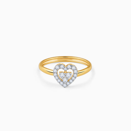 Gold Dil Lab Grown Diamond Ring
