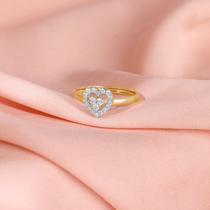 Gold Dil Lab Grown Diamond Ring
