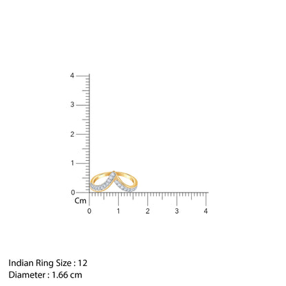 Gold Avira Lab Grown Diamond Ring