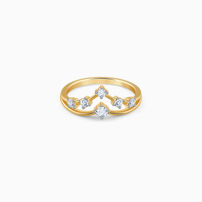 Gold Solara Lab Grown Diamond Ring