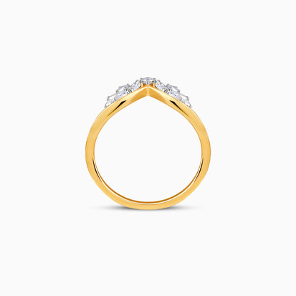 Gold Crestara Lab Grown Diamond Ring