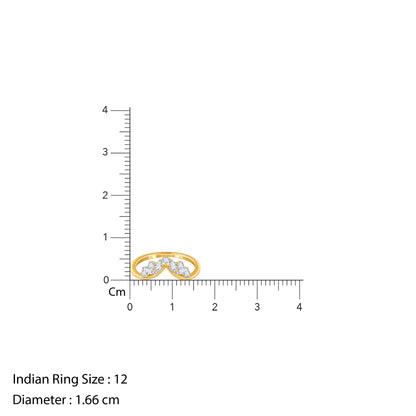 Gold Crestara Lab Grown Diamond Ring