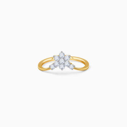 Gold Pieris Lab Grown Diamond Ring